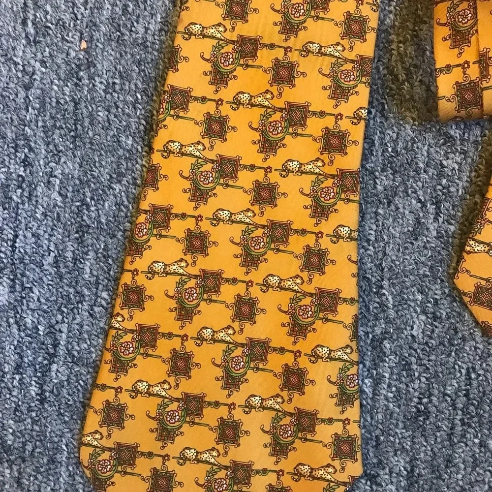 Salvatore Ferragamo Leopard Tie